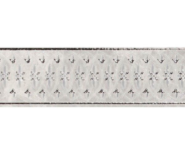 Sokl jako mramor APE Silver Pearl Cenefa Ghada Silver 8x25 Matt - stříbrná
