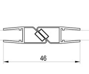 Magnety Brilliant/GlassLine/SmartLine/Matrix/10°/Blix - Sada magnetů 90° rovné D000000030