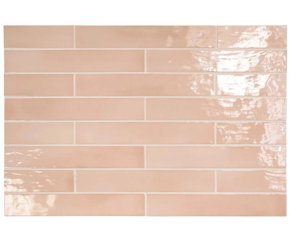 Obklad Equipe Manacor Blush Pink 6,5x40 - růžová