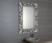 Sapho Scule Zrcadlo Ve Vyřezávaném Rámu 70x100cm, Stříbrná