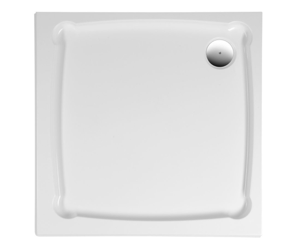 Gelco Diona Sprchová Vanička Z Litého Mramoru, čtverec 90x90x7,5cm, Bílá