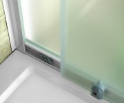 Aqualine Amadeo Posuvné Sprchové Dveře 1100 Mm, Sklo Brick