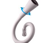 SÁZAVA - Dřezová baterie s flexibilním ramínkem chrom/šedá 1/2" SA506.5/13S SA506.5/13S