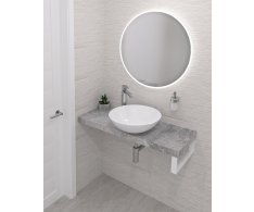 Sapho Avice Deska Pod Umyvadlo 250x36cm, Tl.5cm, Cement