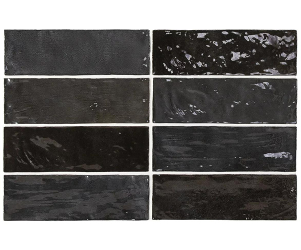 Obklad Equipe La Riviera Tourmaline 6,5x20 - černá