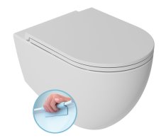 Isvea Infinity Závěsná Wc Mísa, Rimless, 36,5x53cm, Bílá Mat