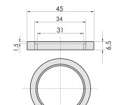 Litá Podložka Pod Baterii Zora 3113 A Zr 3113/k - Chrom ZR+3113POD-N