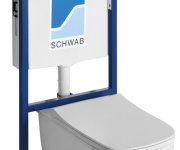 Sapho Bello Závěsné Wc Rimless S Podomítkovou Nádržkou A Tlačítkem Schwab, Bílá