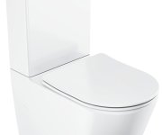 WC kombi Elegant RimOff set, včetně sedátka SoftClose - WC kombi Elegant RimOff set, vario odpad, bílá X01872