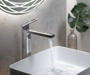 Sapho Forata  Stojánková Umyvadlová Baterie Vysoká, Prodloužená Hubice, Chrom