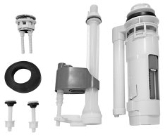 Aqualine Splachovací Souprava S Dual Tlačítkem, Spodní Napouštění 1/2", Chrom