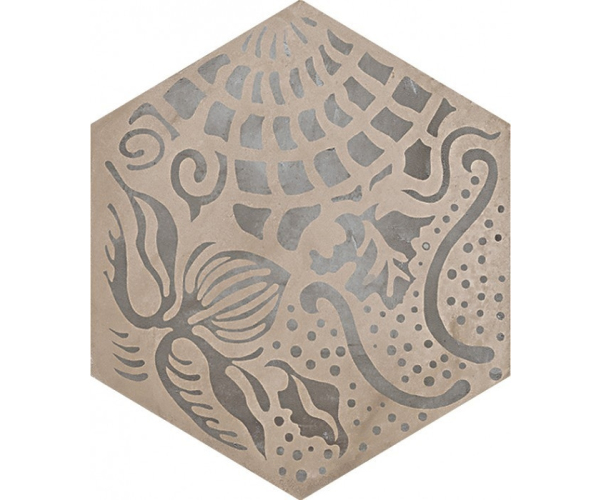 Retro dlažba Marca Corona Terra Floreale vers. F 25x21,6 cm
