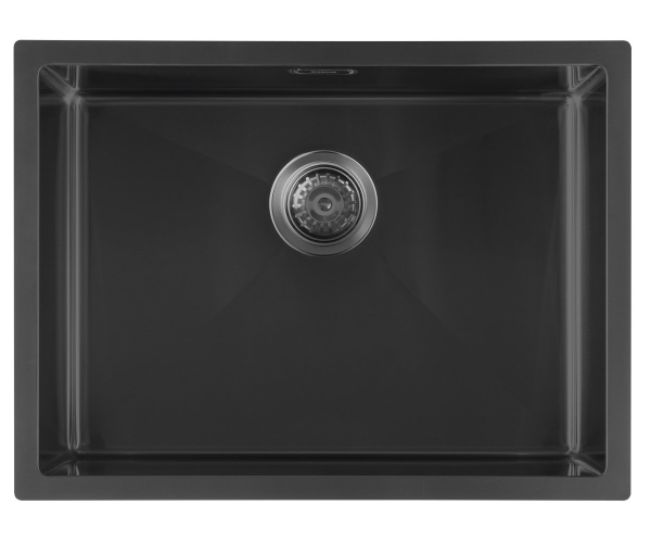 Sapho Zenith Nerezový Dřez 60x45cm, Gun Metal
