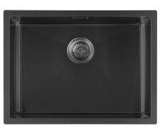 Sapho Zenith Nerezový Dřez 60x45cm, Gun Metal