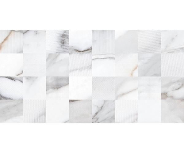 Dekor jako kámen Codicer Apuan Deco Bianco 33x66 - bílá