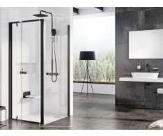 Pevná stěna Pivot PPS - PPS 90, černá+transparent