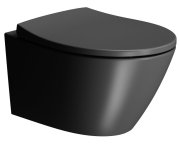 Gsi Modo Závěsná Wc Mísa, Swirlflush, 37x52cm, černá Dual-mat