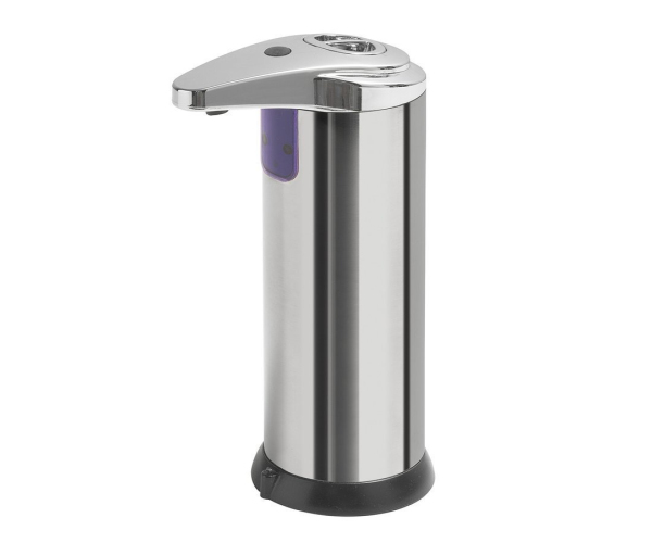 Aqualine Bezdotykový Dávkovač Mýdla Na Postavení, 240ml, 74x184x113mm, Nerez Lesk