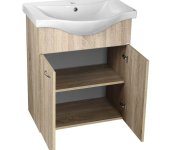 Aqualine Keramia Fresh Umyvadlová Skříňka 60,6x74x34cm, Dub Platin