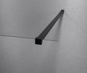 Polysan Modular Shower Black Jednodílná Zástěna Pevná K Instalaci Na Zeď, 800 Mm