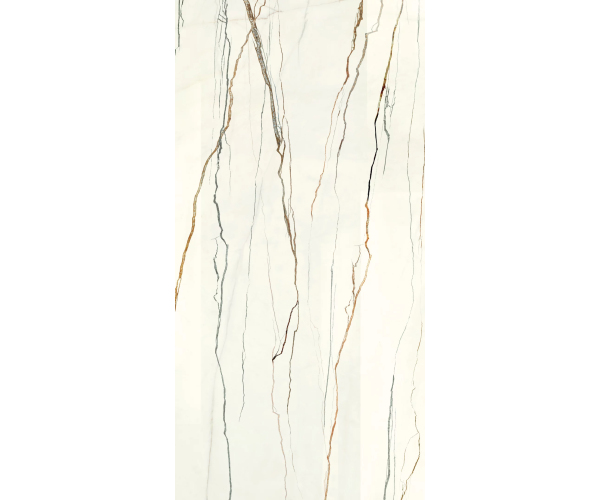 Dlažba jako mramor Settecento Lichen Rainforest Lappato 60x120 Rett. - bílá
