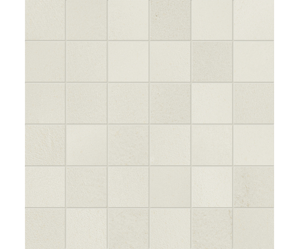 Mozaika jako beton Marca Corona Vulcanica Tessere Platino 30x30 (4,4x4,4) Nat. - bílá