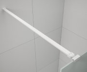 Polysan Esca White Matt Jednodílná Sprchová Zástěna Do Prostoru, Matné Sklo, 1200 Mm