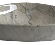 Sapho Dalma Keramické Umyvadlo Na Desku, 58,5x39cm, Grigio