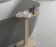 Stolek k vaně Wood - Stolek Wood S, dub transparent X000001793