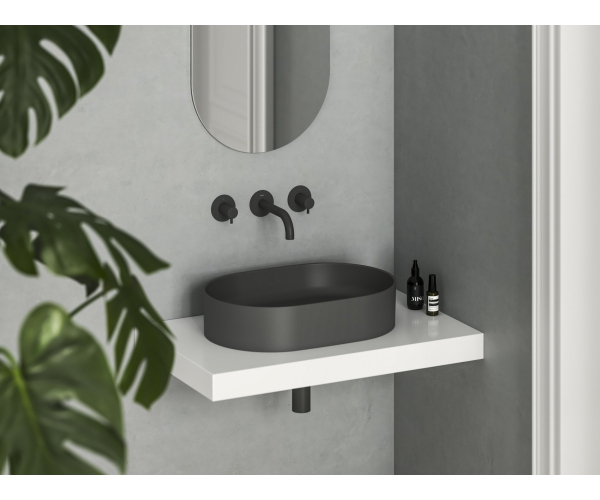 Umyvadlo Ceramic Slim O - Umyvadlo Ceramic Slim O 55, bez otvoru pro baterii, bez přepadu