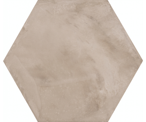 Retro dlažba Marca Corona Terra Grigio Esagono 25x21,6 cm  - šedá