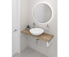 Sapho Avice Deska Pod Umyvadlo 70x36cm, Tl.5cm, Dub Rover