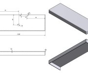 Sapho Tailor Rockstone Deska 210x50 Cm, Provedení Límce C