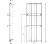 Sapho Magnifica Otopné Těleso 456x1206 Mm, Bílá S Texturou