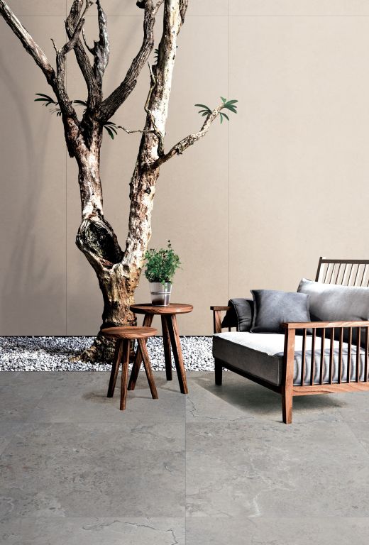 Realizace Gardenia La Geoteca Ariana Limestone 120x280 Nat. Rett.