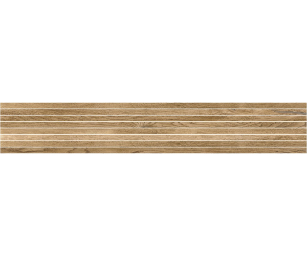 Dlažba jako dřevo Sichenia Silvis Larice Fascia 20x120 Rett. - hnědá