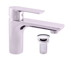 Umyvadlová baterie  s výpustí VLTAVA Chrom 3/8" VT427.0K