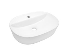 Mereo Umyvadlo Na Desku S Přepadem, Lota, 500x380x150 Mm, Oválné, Keramické