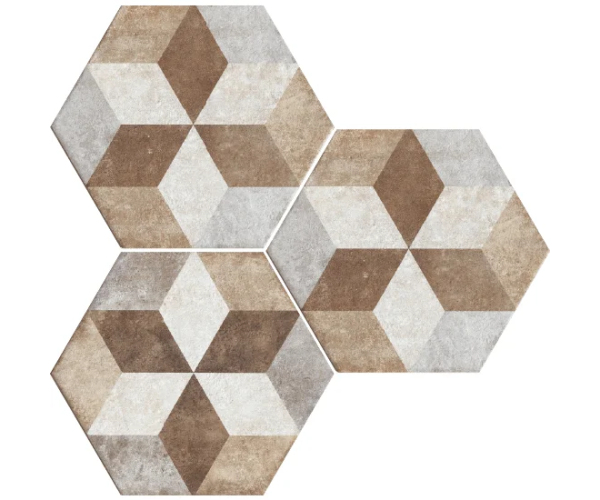 Dlažba jako cihla Fioranese Heritage Deco Exagona Texture_4 34,5x40