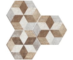 Fioranese Heritage Deco Exagona Texture_4 34,5x40
