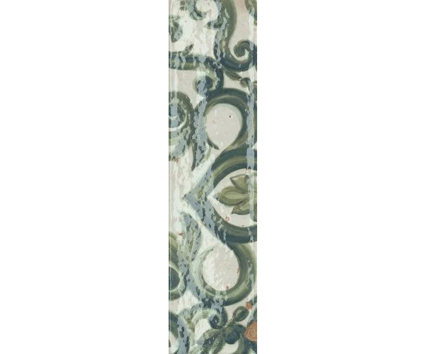 Retro obklad Marca Corona Miniature Fregio Verde Maiolica MIX 6x24