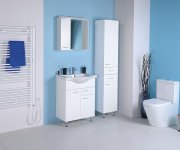 Aqualine Keramia Fresh Umyvadlová Skříňka, 1 Zásuvka, 60,6x74x34cm, Bílá
