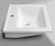 Aqualine Zuno 55 Keramické Umyvadlo Nábytkové 55x45cm, Bílá
