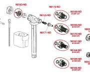Napouštěcí Ventil Boční 1/2",pro Keramické Nádržky - Kovový Závit ALC-A160-12