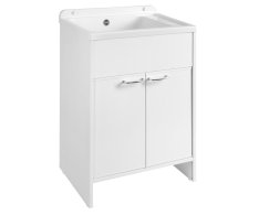 Aqualine Skříňka Pod Výlevku 58,2x78x38,3cm, Plast, Bílá