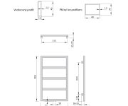Sapho Denali Otopné Těleso 550x904 Mm, Stříbrná Strukturální