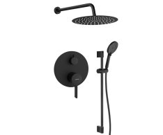 Sapho Iconic Podomítkový Sprchový Set S Pákovou Baterií, 2 Výstupy, Posuvný Držák