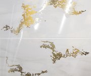 Dlažba jako mramor Brennero Venus Solitaire Gold White 60x120 Lapp. + Rett