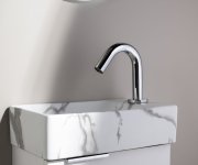 Sapho Margitha Keramické Umývátko 38x22cm, Otvor Pro Baterii Vpravo, Carrara