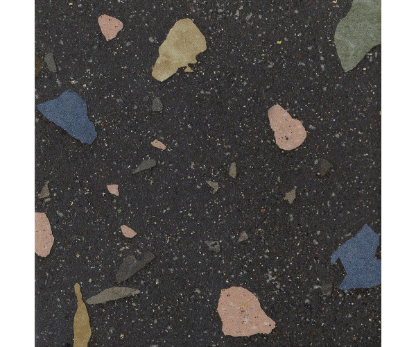 Dlažba jako terrazzo Cir Forever Color Terrazzo Black 20x20 Matt. - antracitová